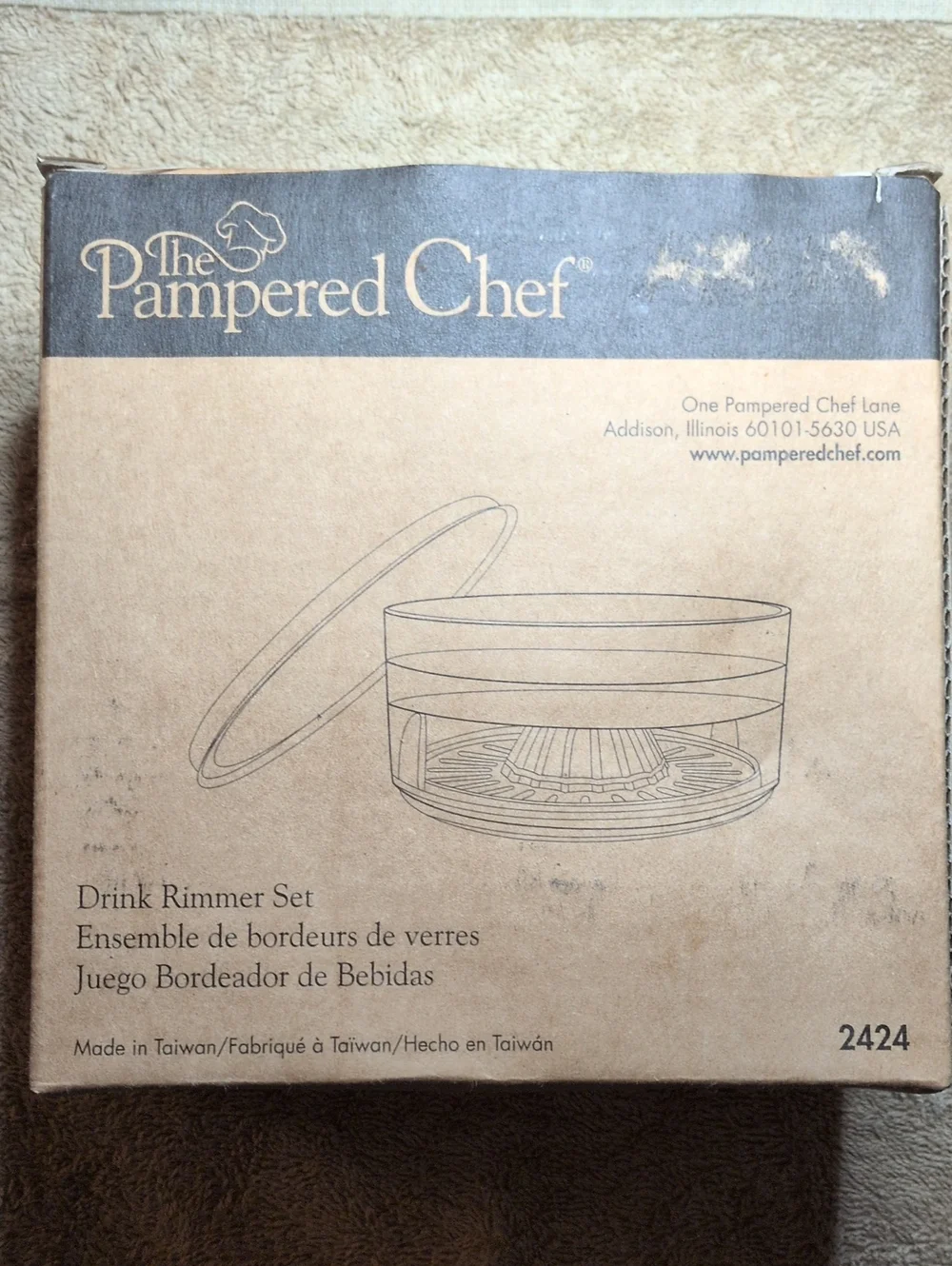 The Pampered Chef Drink Rimmer Set – New 2424 Retired